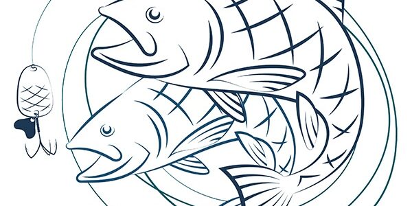 Fish and fishing line with baited