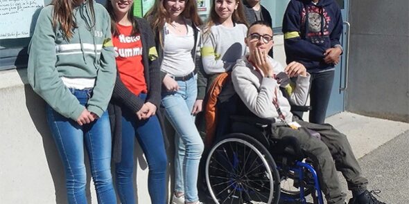 L’équipe de choc d’éco-délégué·es du collège Sylvain Menu. © ADF