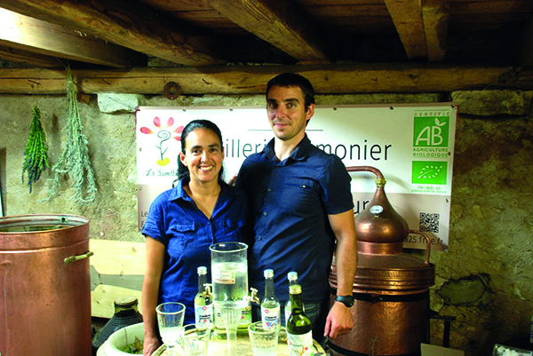 Mayra et François à la Distillerie.