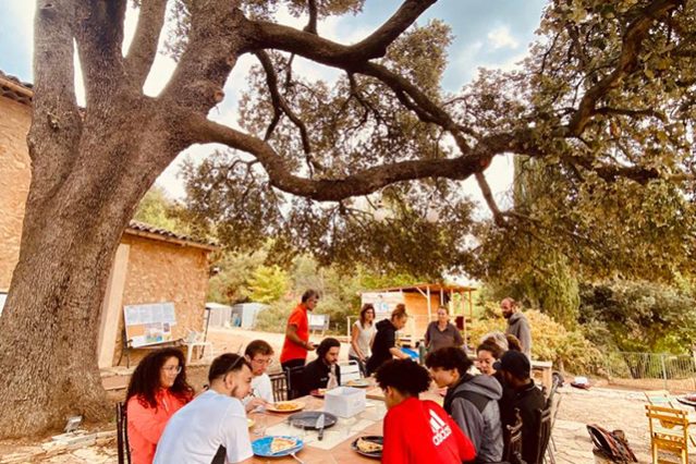 Repas sous le grand chêne